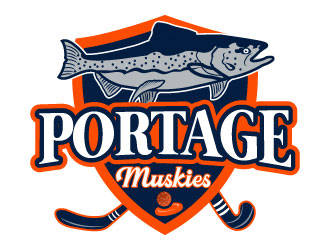 Portage Muskies logo design by Suvendu