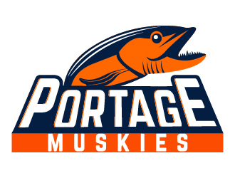 Portage Muskies logo design by Suvendu