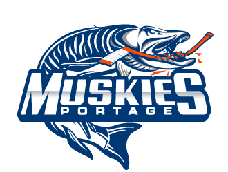 Portage Muskies logo design by LucidSketch