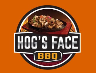 Hogs Face BBQ logo design by chad™