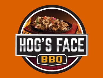 Hogs Face BBQ logo design by chad™