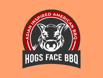 Hogs Face BBQ logo design by Suvendu