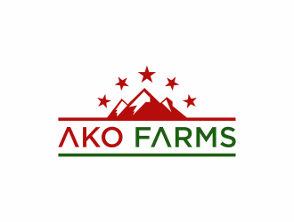 AKO FARMS logo design by y7ce