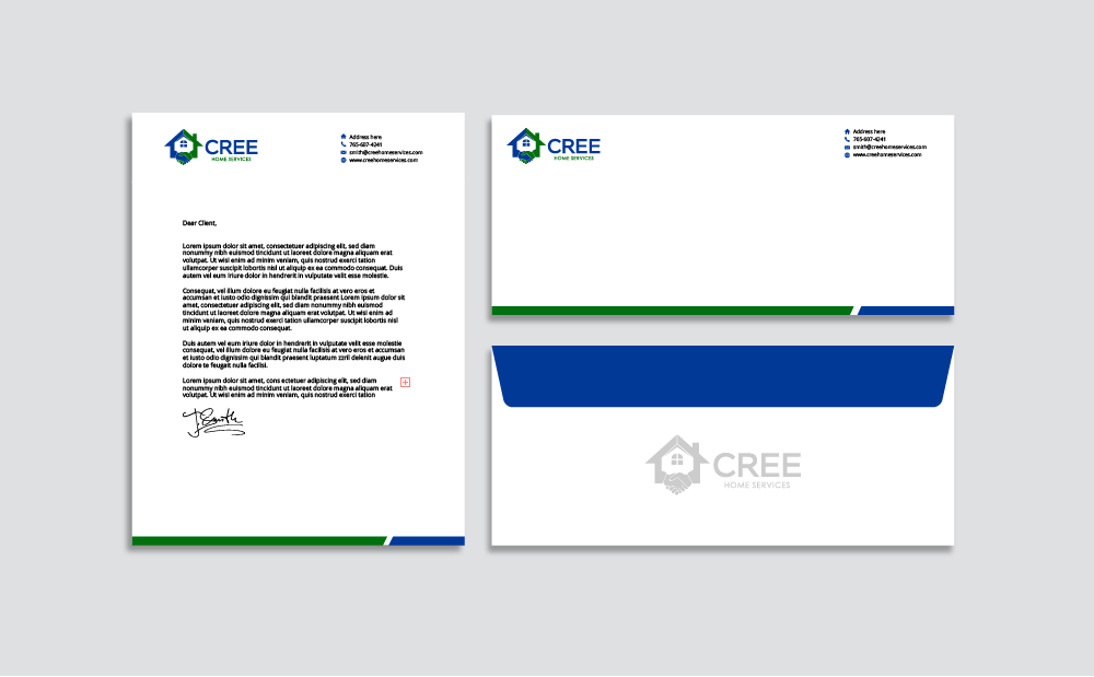 Cree Home Services logo design by pollo