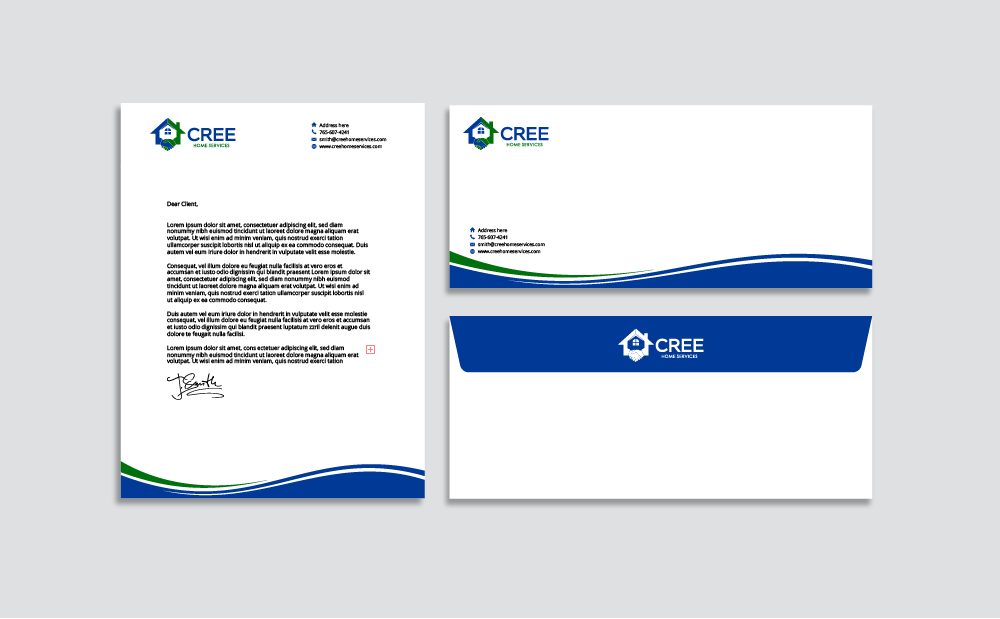 Cree Home Services logo design by pollo