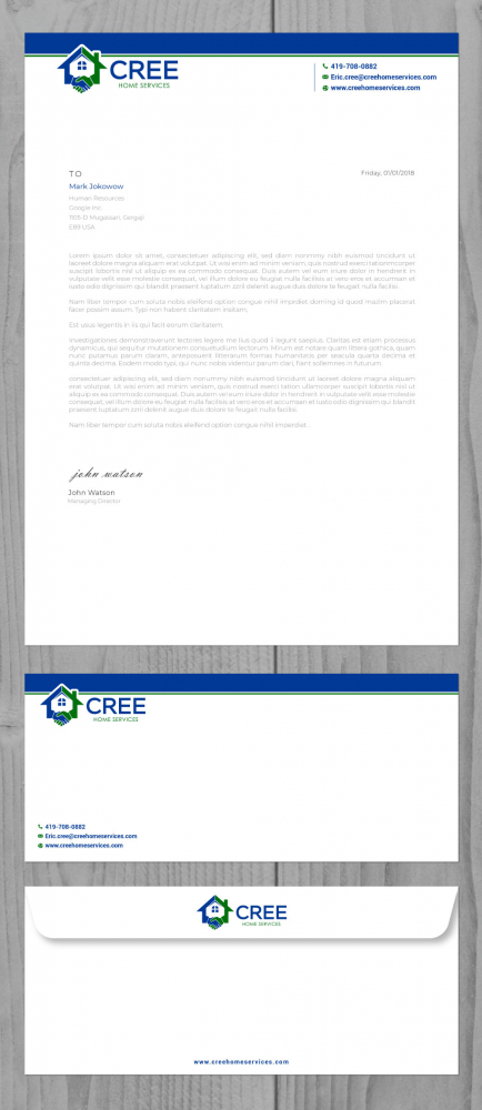 Cree Home Services logo design by Boomstudioz