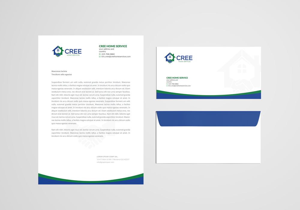 Cree Home Services logo design by Ulid