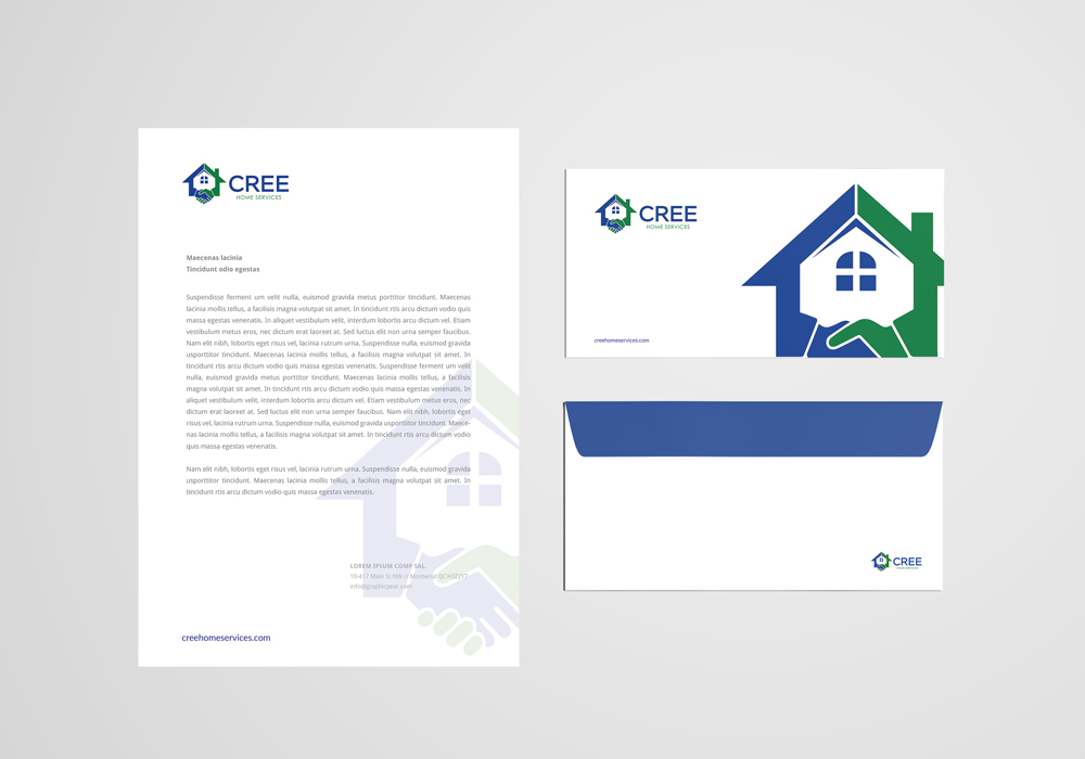 Cree Home Services logo design by Ulid