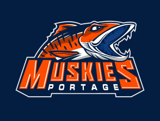 Portage Muskies logo design by jm77788