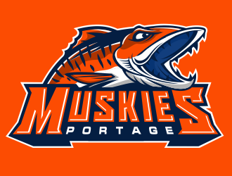 Portage Muskies logo design by jm77788