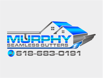 Murphy Seamless Gutters logo design by mutafailan