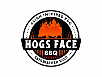 Hogs Face BBQ logo design by Mardhi