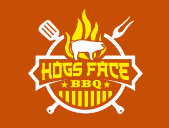 Hogs Face BBQ logo design by serprimero