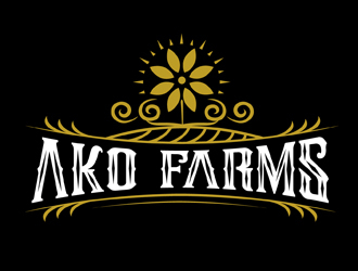 AKO FARMS logo design by DreamLogoDesign