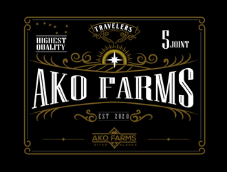 AKO FARMS logo design by DreamLogoDesign