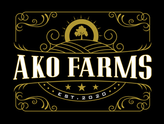 AKO FARMS logo design by DreamLogoDesign