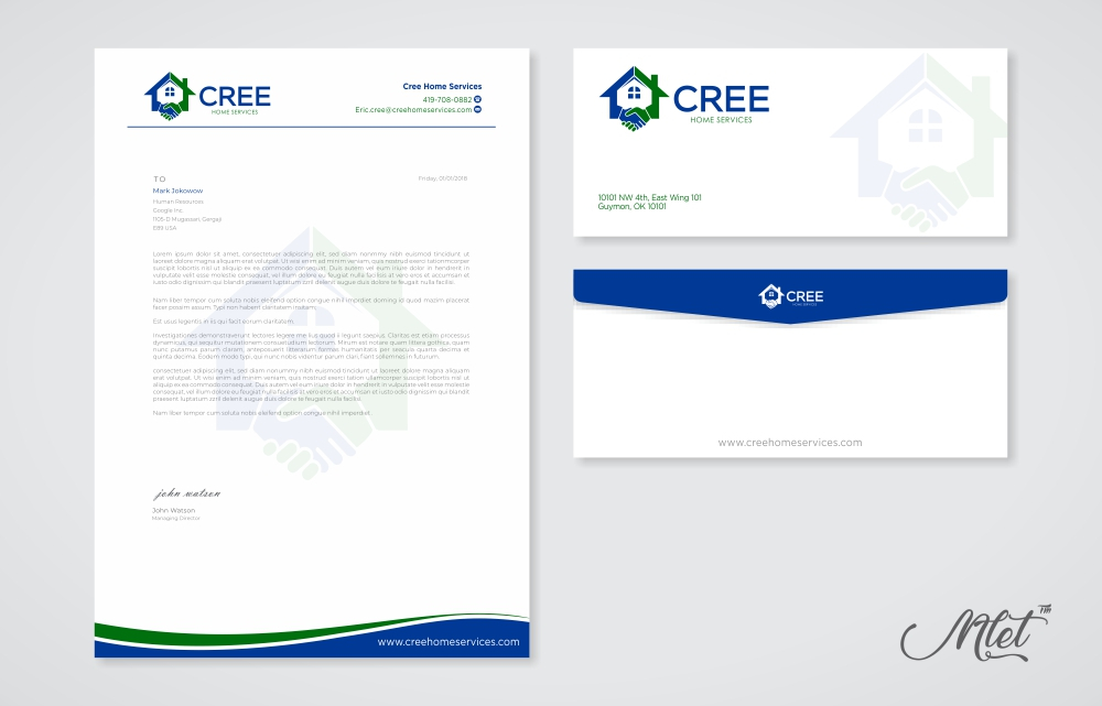 Cree Home Services logo design by mletus