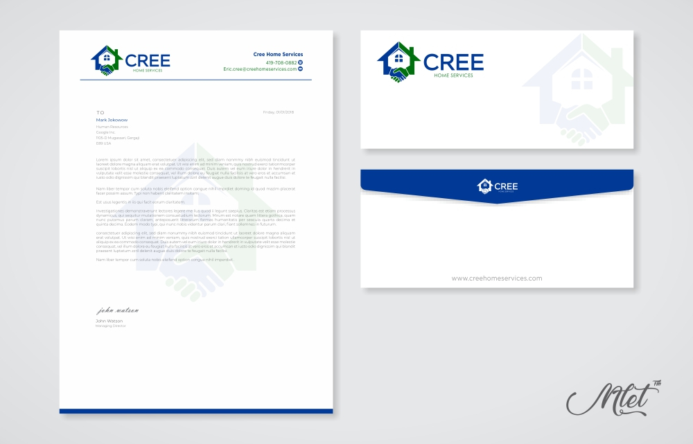 Cree Home Services logo design by mletus