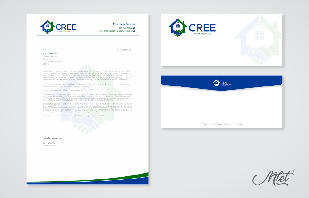 Cree Home Services logo design by mletus