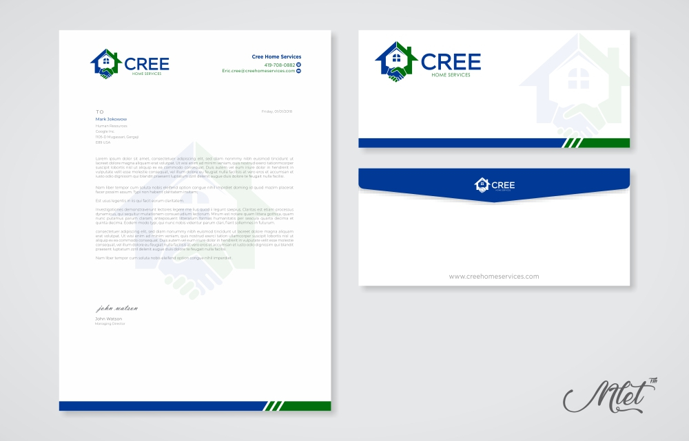 Cree Home Services logo design by mletus