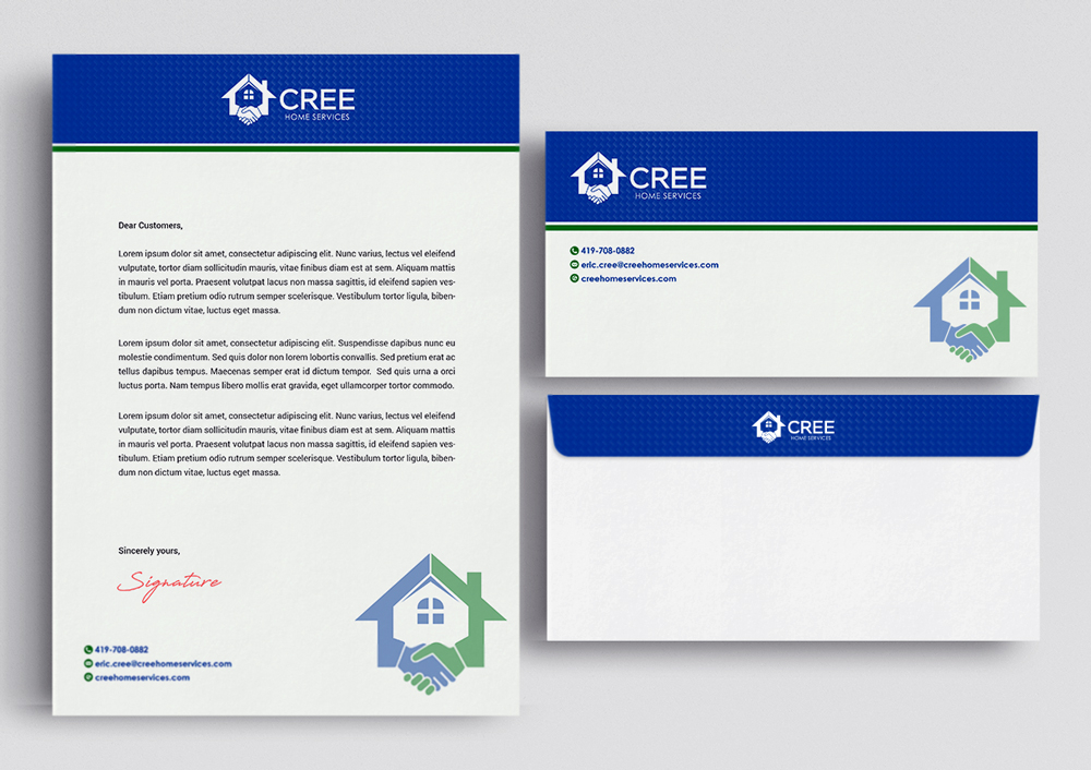 Cree Home Services logo design by KHAI