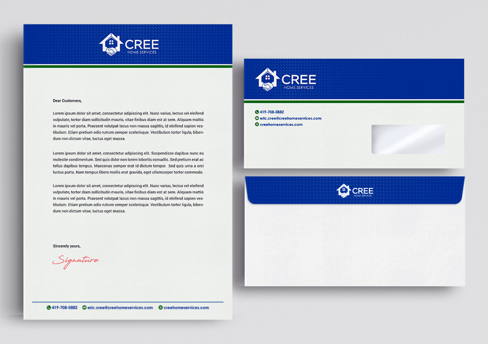 Cree Home Services logo design by KHAI