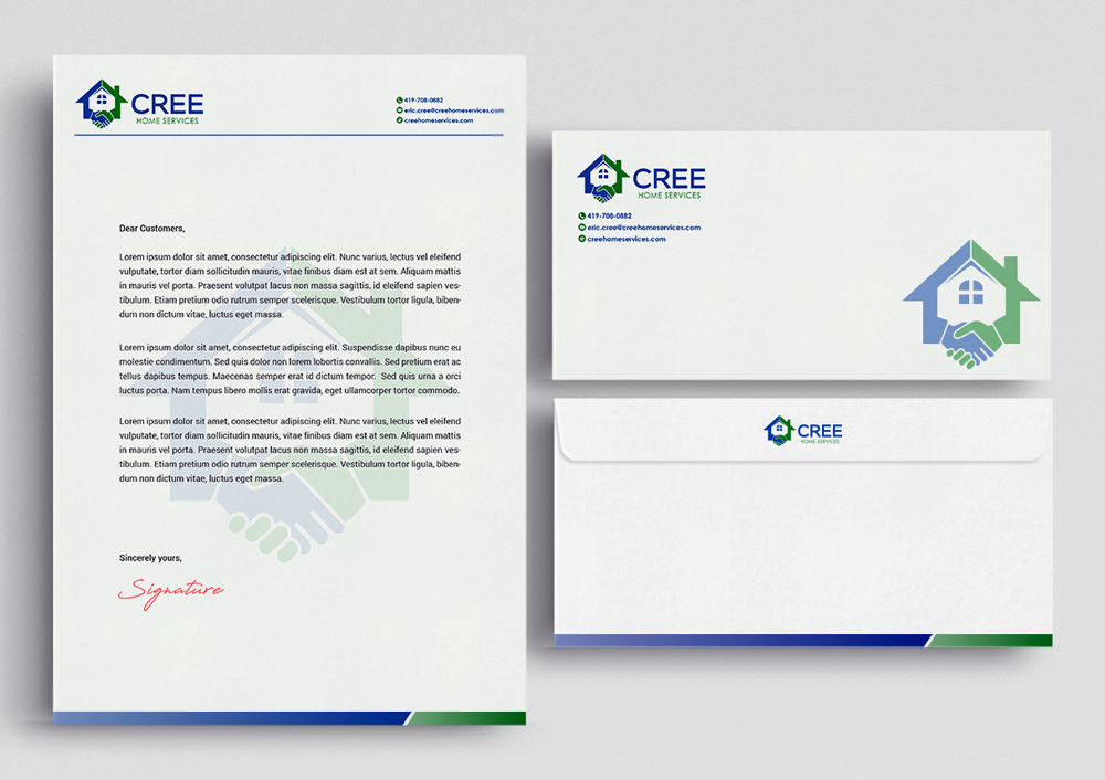 Cree Home Services logo design by KHAI