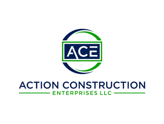 Action Construction Enterprises logo design by alby