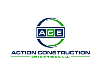 Action Construction Enterprises logo design by alby