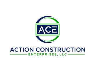 Action Construction Enterprises logo design by alby