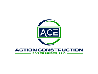 Action Construction Enterprises logo design by alby