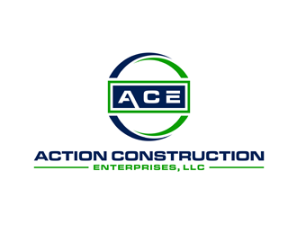 Action Construction Enterprises logo design by alby