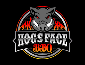 Hogs Face BBQ logo design by jaize