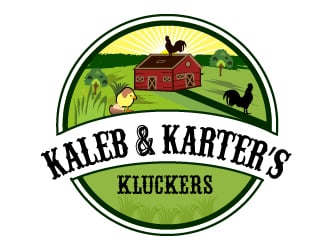 Kaleb & Karter’s Cluckers logo design by Suvendu