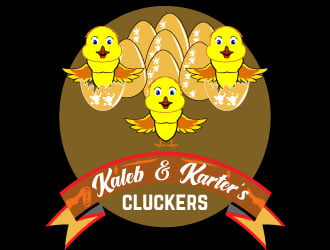 Kaleb & Karter’s Cluckers logo design by Suvendu