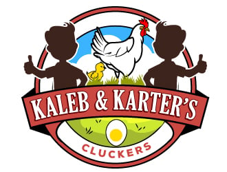 Kaleb & Karter’s Cluckers logo design by Suvendu