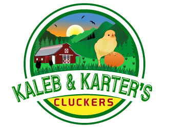 Kaleb & Karter’s Cluckers logo design by Suvendu