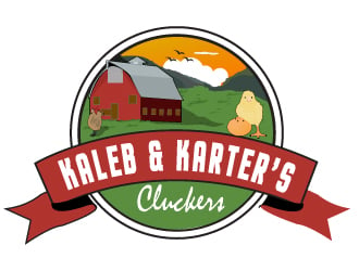 Kaleb & Karter’s Cluckers logo design by Suvendu