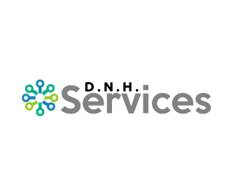 D.N.H. Services  logo design by AamirKhan