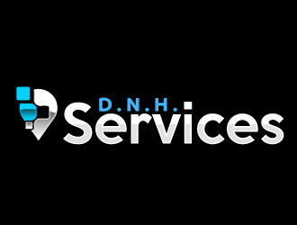 D.N.H. Services  logo design by AamirKhan