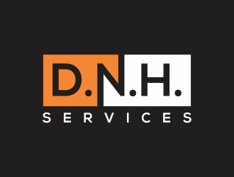 D.N.H. Services  logo design by rokenrol