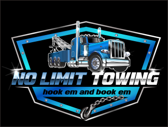 No Limit Towing  logo design by bosbejo