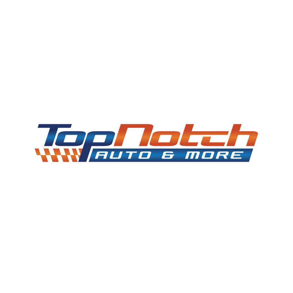 “Top Notch Auto & More” I don’t want the tires in it anymore. Looking for a new Modern look that is clean and eye catching and will be used in mailers, business cards, website and T-shirts. logo design by DreamLogoDesign