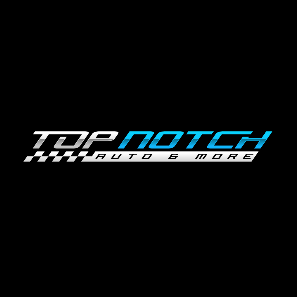 “Top Notch Auto & More” I don’t want the tires in it anymore. Looking for a new Modern look that is clean and eye catching and will be used in mailers, business cards, website and T-shirts. logo design by DreamLogoDesign