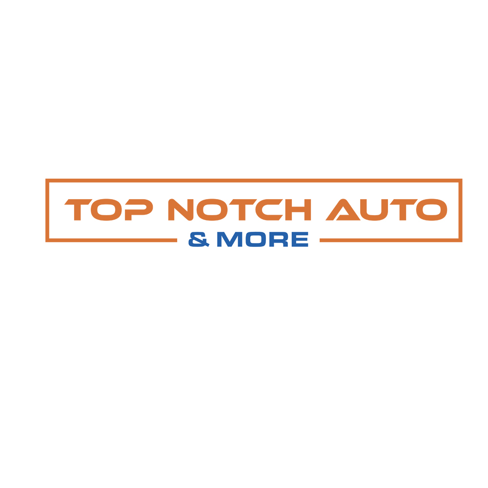 “Top Notch Auto & More” I don’t want the tires in it anymore. Looking for a new Modern look that is clean and eye catching and will be used in mailers, business cards, website and T-shirts. logo design by gilkkj