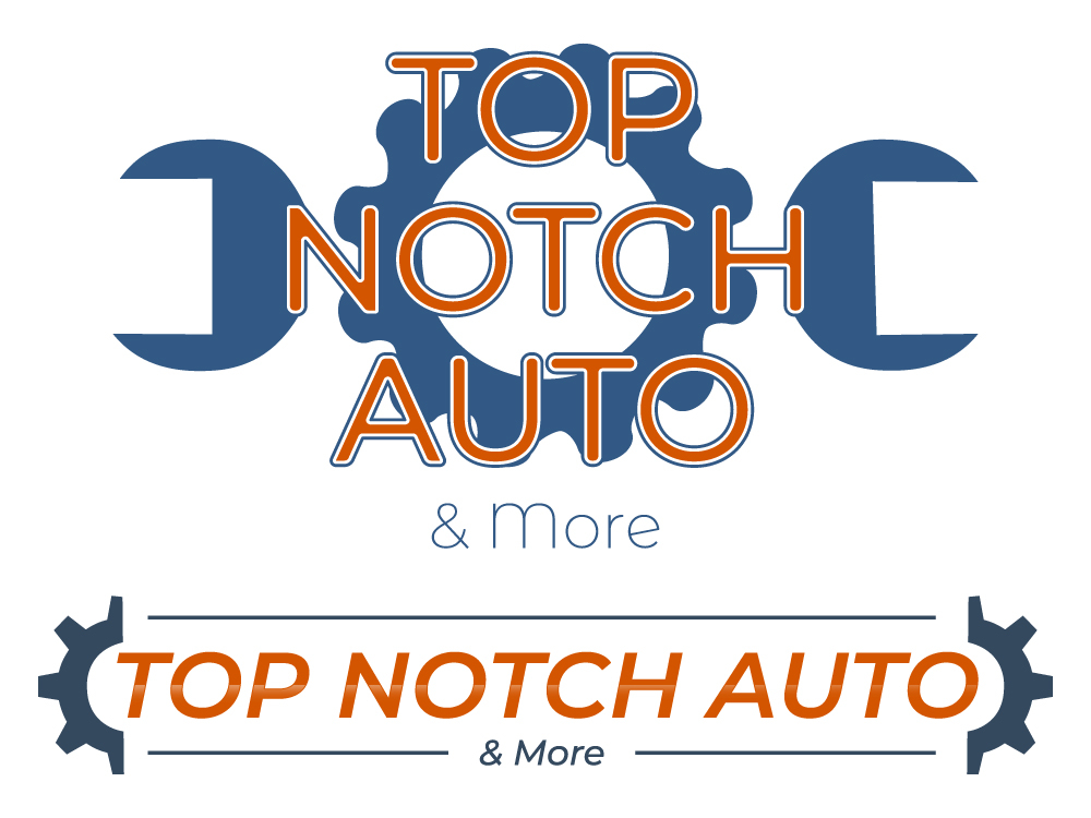 “Top Notch Auto & More” I don’t want the tires in it anymore. Looking for a new Modern look that is clean and eye catching and will be used in mailers, business cards, website and T-shirts. logo design by Gelotine