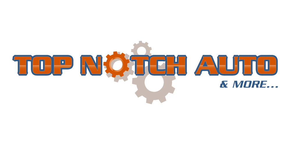 “Top Notch Auto & More” I don’t want the tires in it anymore. Looking for a new Modern look that is clean and eye catching and will be used in mailers, business cards, website and T-shirts. logo design by Gelotine