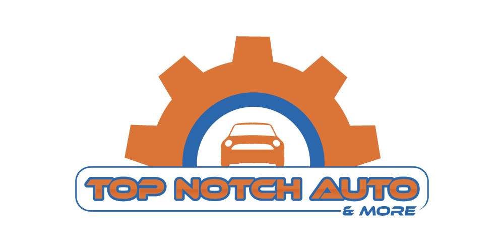 “Top Notch Auto & More” I don’t want the tires in it anymore. Looking for a new Modern look that is clean and eye catching and will be used in mailers, business cards, website and T-shirts. logo design by Gelotine