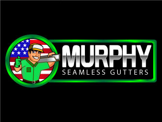 Murphy Seamless Gutters logo design by Suvendu