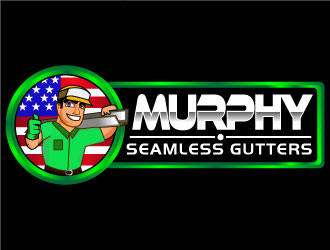 Murphy Seamless Gutters logo design by Suvendu